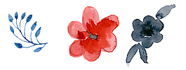 水彩花卉素材