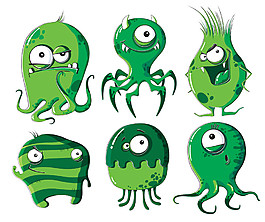 绿色病毒漫画图片