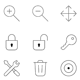 ICON線性商務(wù)圖標(biāo)圖片