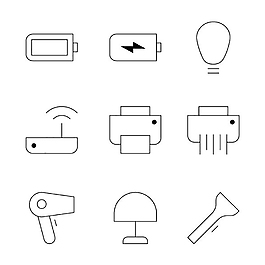 icons線性辦公圖標(biāo)