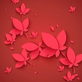 紅色花瓣圖標(biāo)EPS
