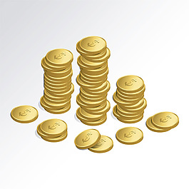 金色硬幣設計背景矢量素材