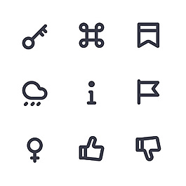 商務辦公icon圖標素材