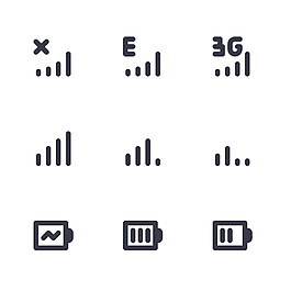 通信信息icon圖標(biāo)素材