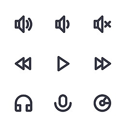 音樂ICON圖標(biāo)標(biāo)志圖片