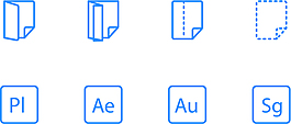 設(shè)計軟件藍(lán)色簡約手機(jī)圖標(biāo)10矢量圖