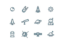 天文學圖標ICONS
