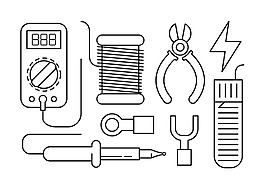 手繪工具圖標ICONS