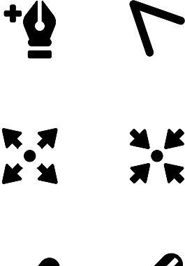 圖片處理工具類黑色簡約圖標矢量圖源文件