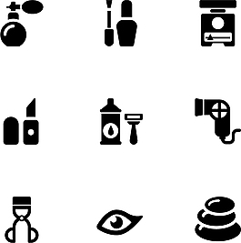個(gè)人護(hù)理工具圖標(biāo)黑色簡(jiǎn)約圖標(biāo)矢量源文件