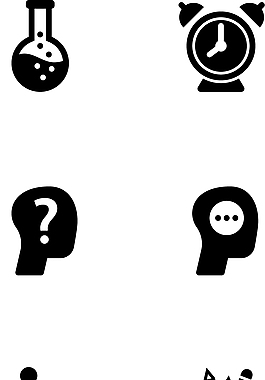 化學(xué)實(shí)驗(yàn)類圖標(biāo)黑色簡約圖標(biāo)矢量圖源文件