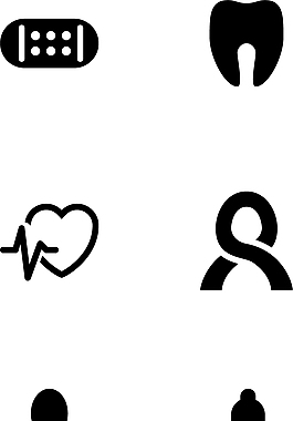 科學(xué)醫(yī)療類(lèi)圖標(biāo)黑色簡(jiǎn)約圖標(biāo)矢量圖源文件