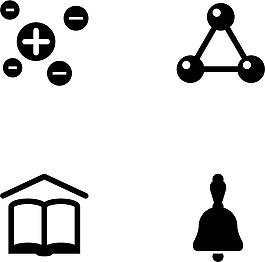 化學(xué)實(shí)驗(yàn)類圖標(biāo)黑色簡約圖標(biāo)矢量圖源文件