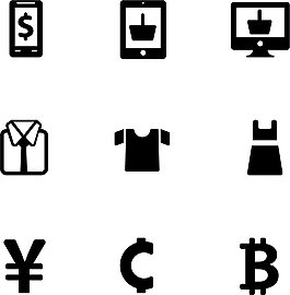 購物特價圖標黑色簡約圖標矢量圖源文件