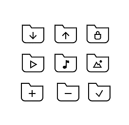 商務辦公icon圖標素材