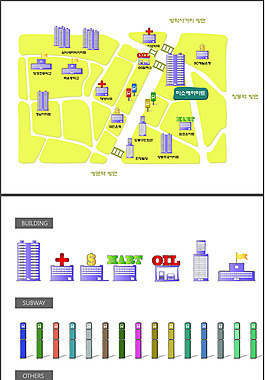 城市建筑规划地图