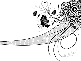 線條花紋素材圖案