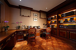 法式豪華書房設計圖