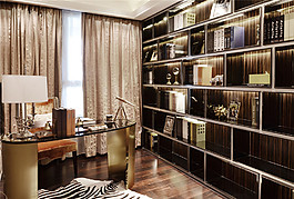 法式豪華書房設計圖