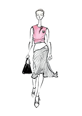休閑女裝連衣裙設(shè)計(jì)圖