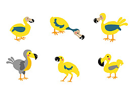 可愛渡渡鳥矢量