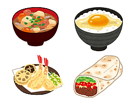 手绘日式美食