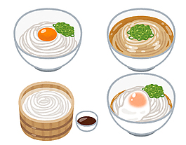 手绘卡通食物元素
