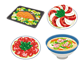 手繪食物素材