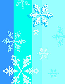 彩色色塊雪花背景