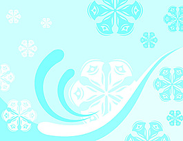 花卉雪花素材設(shè)計