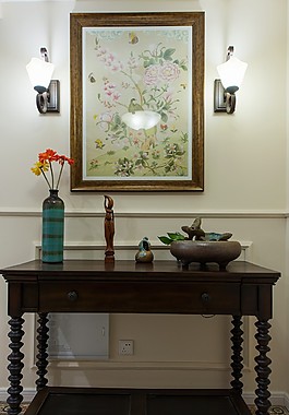 美式室內(nèi)背景墻設(shè)計圖