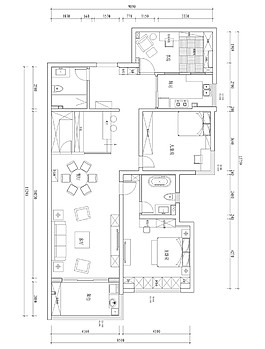 美式豪華室內(nèi)設(shè)計裝修手稿圖