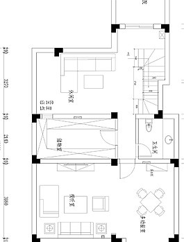 美式豪華室內(nèi)裝修設(shè)計手稿圖