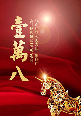 紅色絢麗海報微商海報