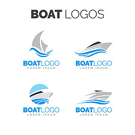 極簡設計船標志logo