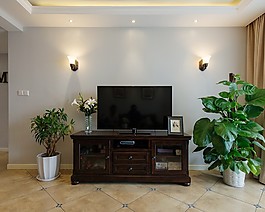 美式客廳電視墻設(shè)計(jì)圖