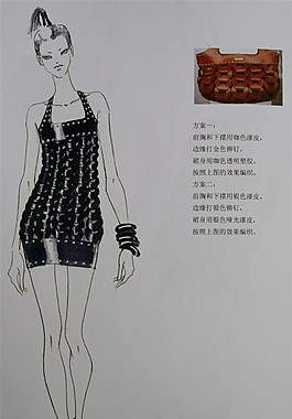 2款時尚連衣裙設(shè)計圖