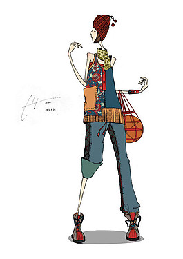 時(shí)尚夏季女裝設(shè)計(jì)圖