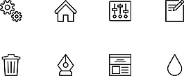 win8扁平风格网页工具包素材