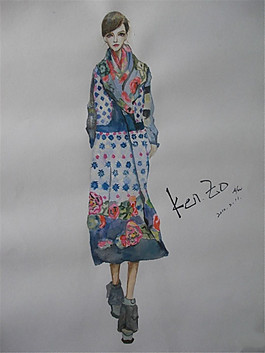 花朵連衣裙設(shè)計(jì)圖