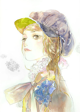 高領(lǐng)花朵女裝設(shè)計(jì)圖