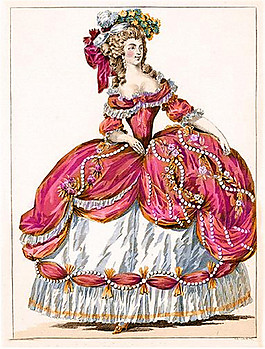 紅色古典洛可可服裝