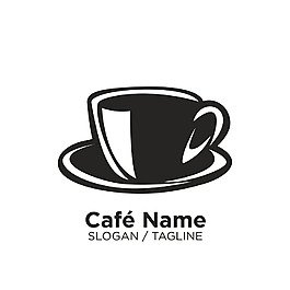 精美时尚咖啡店铺logo设计矢量源文件