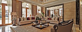 豪華客廳沙發(fā)背景墻設(shè)計(jì)圖