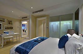 時尚臥室背景墻設計圖