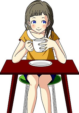咖啡女孩圖片