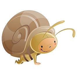 卡通蝸牛圖片