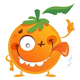 開心桔子圖片