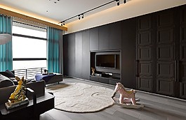 港式簡約客廳背景墻設(shè)計(jì)圖
