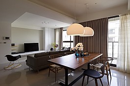 港式簡約餐廳餐桌設計圖
